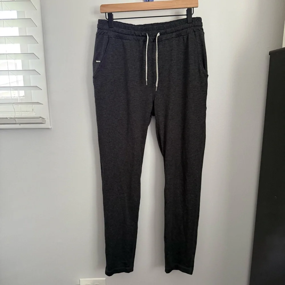Vuori men’s large Ponto Performance Pants Charcoal Grey Outdoor Comfy